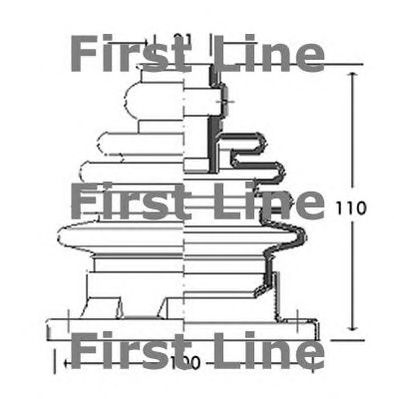 FIRST LINE fcb2754 -  Пыльник, приводной вал